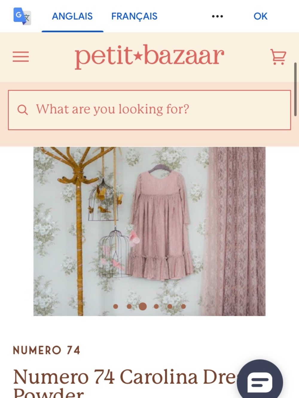 Girls' Blush Pink Lace Overlay Party Dress - Picture 9 of 9